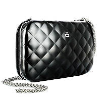 Клатч алюмінієвий на блискавці Ogon Quilted Lady Bag Чорний (QLB_Black)