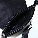 Міні сумка органайзер чоловіча через плече з еко-шкіри, Молодіжна маленька плечова сумочка планшетка, фото 5