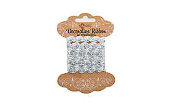 Декоративна стрічка "Хвиля срібна", 2м