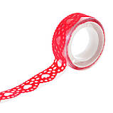 Стрічка фігурна самоклеюча "Серце", оксамитова, червона, 1.5 м, фото 2