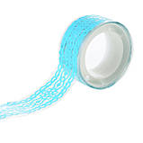 Стрічка фігурна самоклеюча паперова, "Мереживо", блакитна, 1.5 м, фото 3