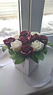 Декоративне мило Квіти Ручної Роботи Троянди на Підставці, фото 6