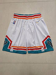 Баскетбольні білі шорти Сан Антоніо Сперс San Antonio Spurs shorts NBA