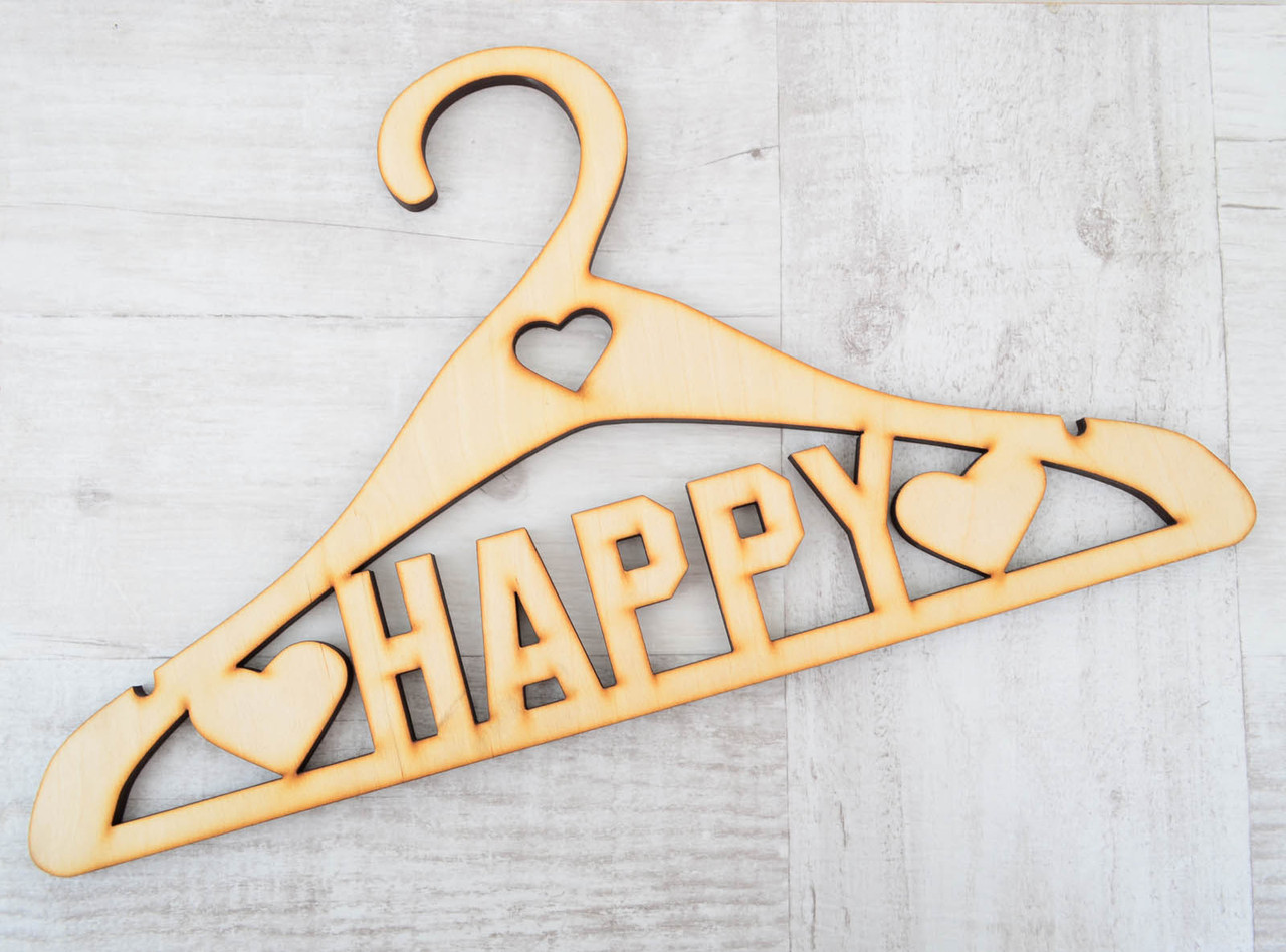 Фігура з фанери 0,8 "Вішак" Happy ", 42 * 24 см