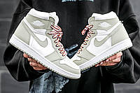 Баскетбольные кроссовки Air Jordan Retro 1 White\Beige