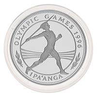 Тонга 1 паанга 1994 Серебро UNC XXVI летние Олимпийские игры 1996 года в Атланте - Метание копья