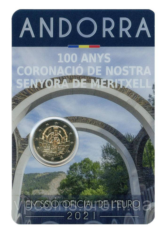 Андорра 2 євро 2021 Біметал UNC 100-річчя коронації Богоматері Меричнельської