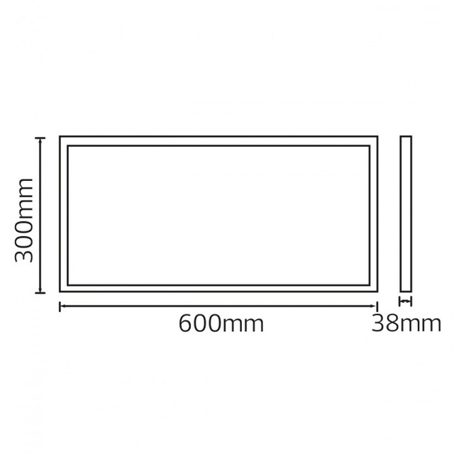 Светильник накладной Horoz PROTEUS 36W 600х300мм фото