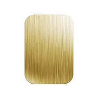 Пластина для магнитного держателя телефона (металл) Alitek 35x45 мм Gold Brushed