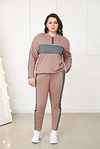 Демісезонний прогулянковий костюм з трикотажу "Wonderlend"| Батал, фото 2