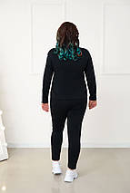 Демісезонний прогулянковий костюм з трикотажу "Wonderlend"| Батал, фото 5