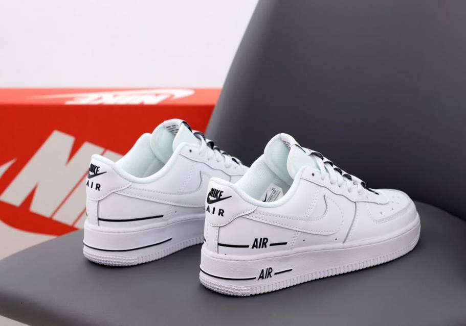 Nike air force 1 double air white discount