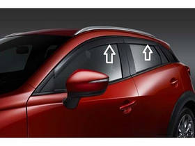 Mazda CX3 CX-3 2016-2022 Вітровики дефлектори на вікна дверей Нові Оригінал