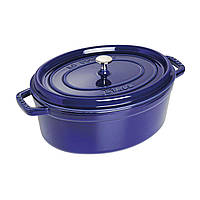 Кастрюля чугунная овальная Staub 33 cм 6.5 л королевский синий 11093376-B