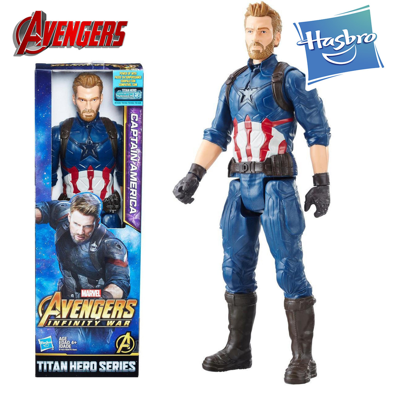 Игрушка Капитан Америка Hasbro, Мстители: Война Бесконечности 30см -Titan Hero, Avengers (E1421) - фото 2 - id-p1571412076