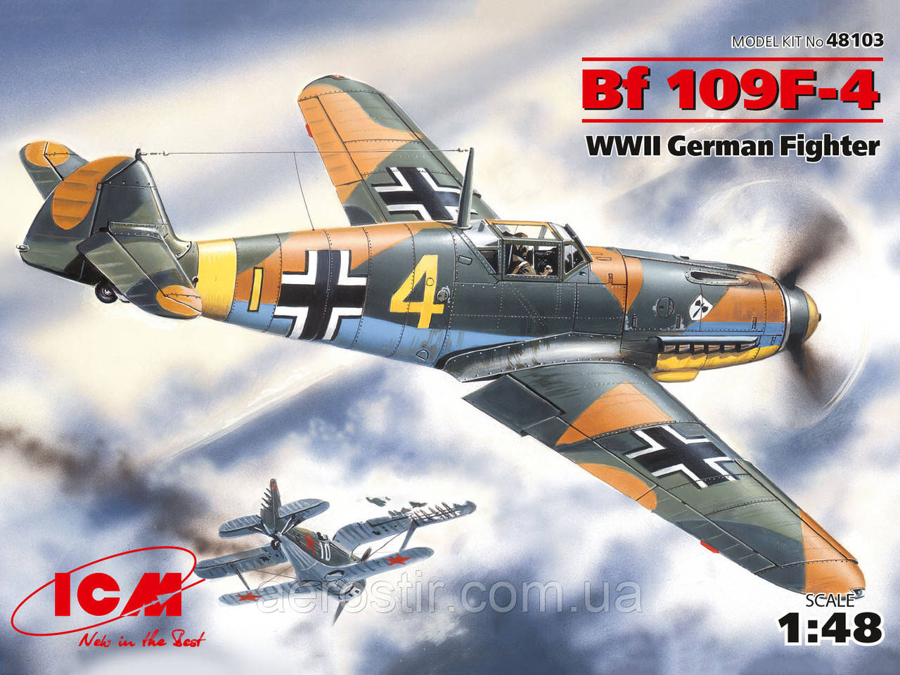 Messerchmitt Bf-109 F4 1/48 ICM 48103