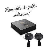 Пестіс Bijoux Indiscrets Burlesque pasties ORIGINAL BLACK kitty.in.ua, фото 5