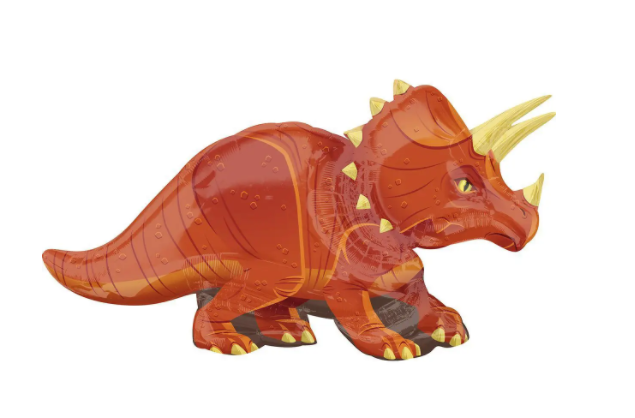 Фольгована кулька міні фігура ДИНОЗАВР ТРИЦЕРАТОПС 43х34см (17")