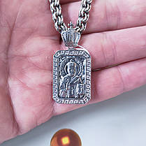 Срібна підвіска-ладанка Микола Чудотворець, фото 3