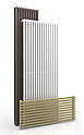 Дизайнерські горизонтальні радіатори Betatherm Quantum 2 H 500 L-1205 (білий/чорний), фото 7