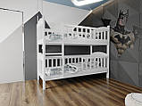 Ліжко двоярусне дитяче підліткове від "Wooden Boss" Артур Плюс (спальне місце: 80 см х 190/200 см), фото 2