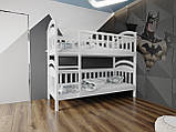 Ліжко двоярусне дитяче підліткове від "Wooden Boss" Даніель (спальне місце 80х160), фото 2