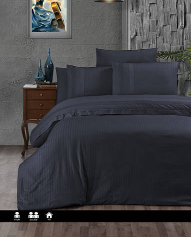 Постільна білизна First Choice Deluxe Ranforce Dark Series — Gala Denim, фото 1