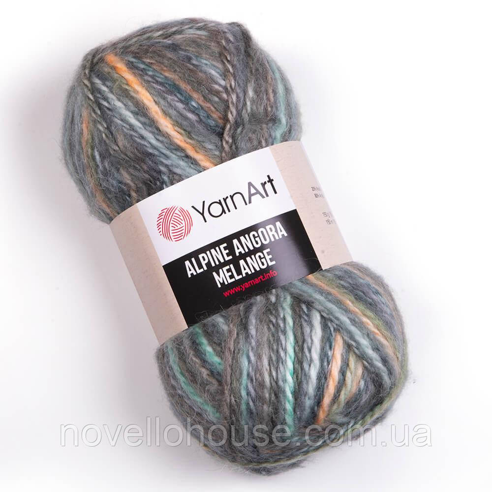 Yarnart ALPINE ANGORA MELANGE (Альпін ангора меланж) № 437 (Напіввовняна пряжа, нитки для в'язання)