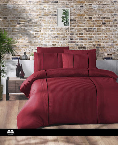 Постільна білизна First Choice Deluxe Ranforce Dark Series — Elegant Red, фото 1
