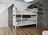 Ліжко двоярусне дитяче підліткове від "Wooden Boss" Даніель Плюс (спальне місце 90х190/200 см), фото 2