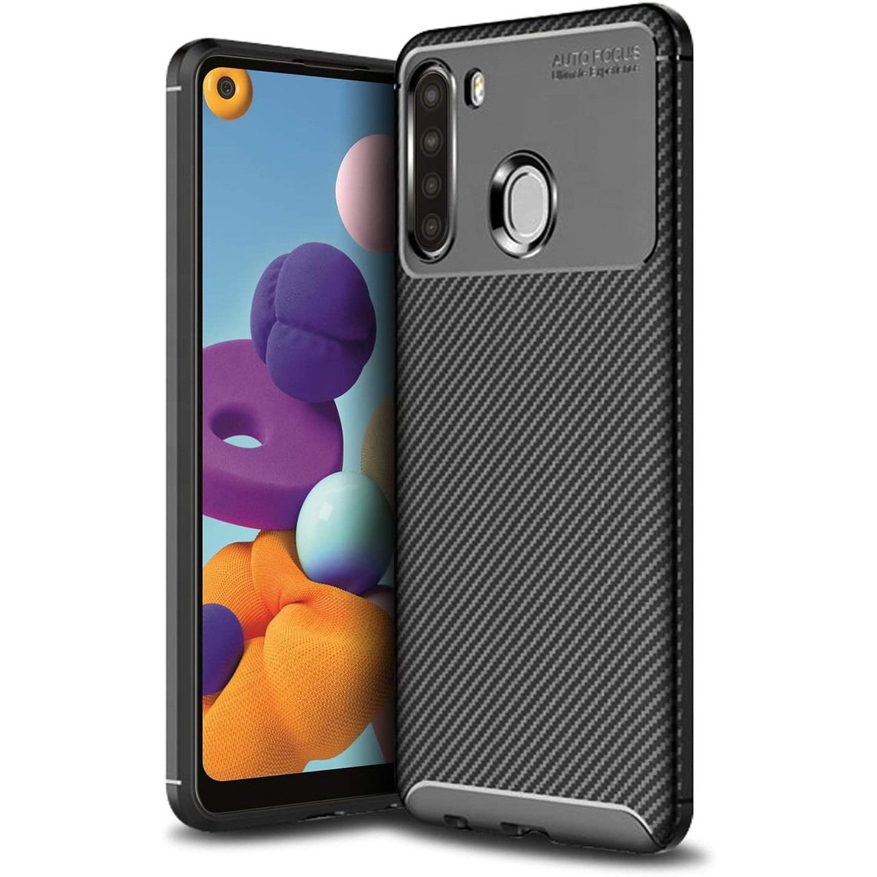 Чохол Carbon Case для Samsung A215 Galaxy A21 Black