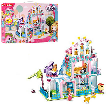 Конструктор Sluban Girls Dream Квартира 596 деталей (M38-B0973)