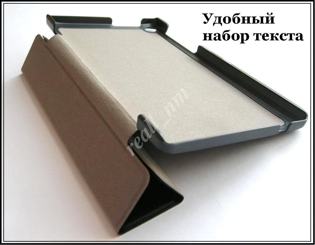 Черный чехол-книжка для планшета Lenovo Tab 2 A7-20F/ A7-10F эко кожа PU - фото 6 - id-p213655102
