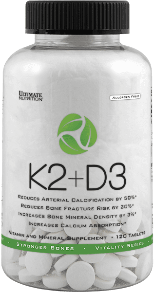 Ultimate nutrition Vitamin K2 + D3 | 120 tab |