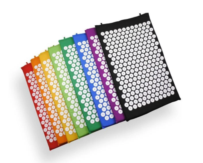 Масажний ортопедичний килимок з подушкою Acupressure Mat Ортопедический массажный коврик 65 см*41 см, фото 1