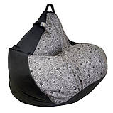 Крісло груша Принт Мікс TIA-SPORT XXL - 140-100 см, фото 4