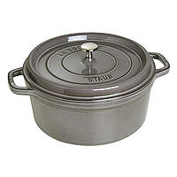 Каструля чавунна кругла Staub 28 см 6.7 л графіт 11092818-B