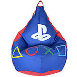 Крісло груша з Аплікацією TIA-SPORT, цвет Чорний - black, размер S - 90-60 см, фото 4