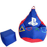 Крісло груша з Аплікацією TIA-SPORT, цвет Чорний - black, размер S - 90-60 см, фото 2