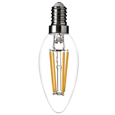 Світлодіодна LED-filament лампа 4W E14 / C37 Білий