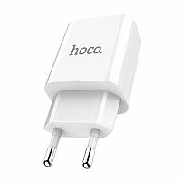 Мережевий зарядний пристрій HOCO зі41а 2 usb 2.4a біле