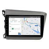 Al Штатна магнітола для Honda Civic IX 2011-2015 екран 9" 2/32Gb Wi-Fi GPS Base Android, фото 4