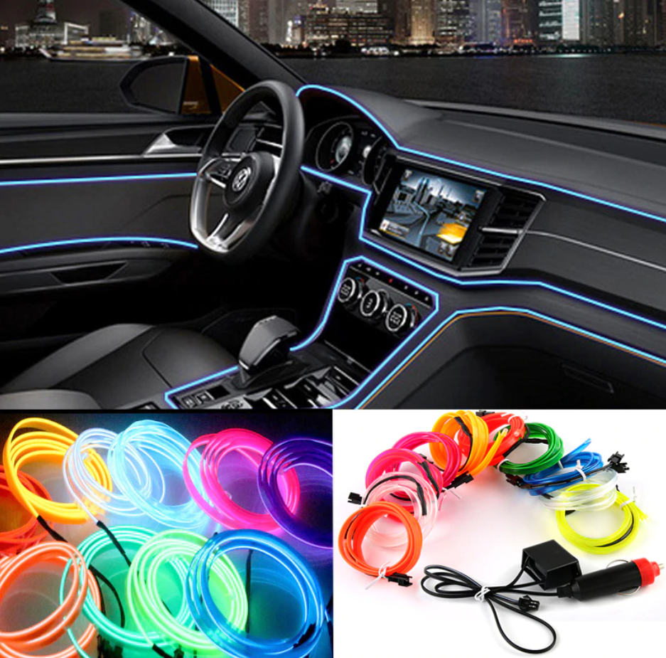 Підсвітка EL-1302-2м для автомобіля CAR Cold Light Line