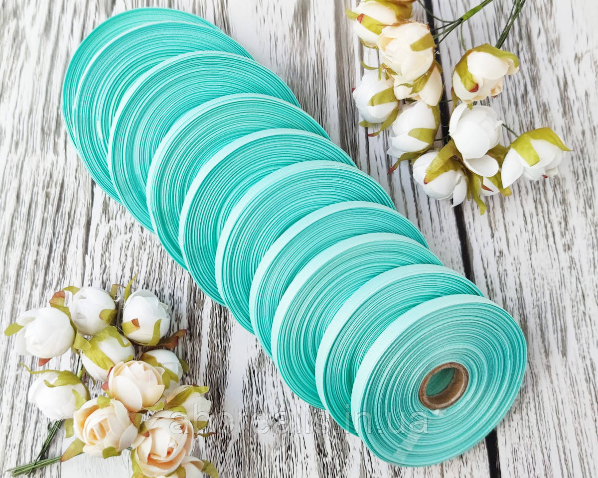 Репсова стрічка м'ятна 0,6 см. 23 метри, фото 1