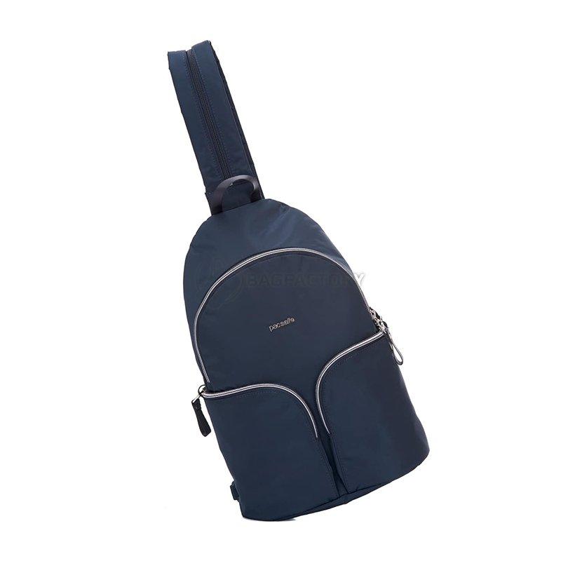Городской женский рюкзак антивор Pacsafe Stylesafe Sling, 6 ст. защ. Темно-синий 6л (20605606) - фото 6 - id-p1571350744