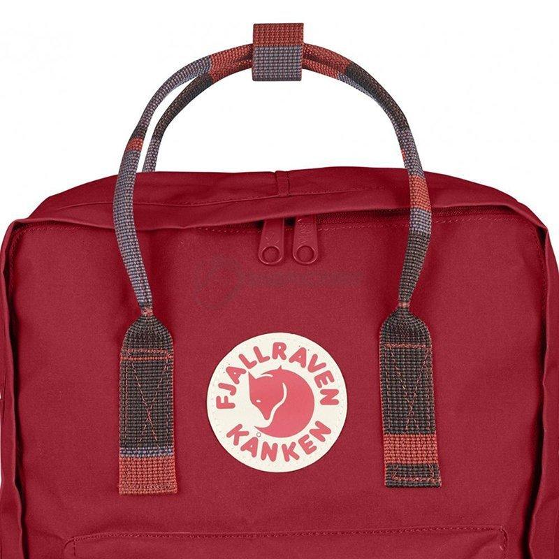 Fjallraven deep red random blocked outlet