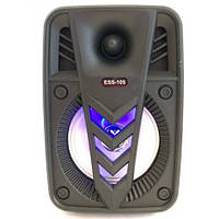 Блютуз колонка міні-валіза USB, SD, FM, AUX, Bluetooth зі світломузкою