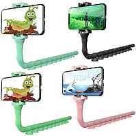 Тримач для телефона гнучкий універсальний із присосками Cute Worm Lazy Holder