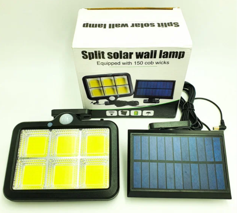Вуличний ліхтар із датчиком руху Split Solar Wall Lamp на сонячній батареї