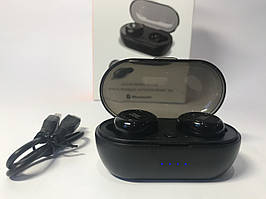 Стильні бездротові навушники JBL TWS-05 Bluetooth з кейсом для заряджання (чорні)